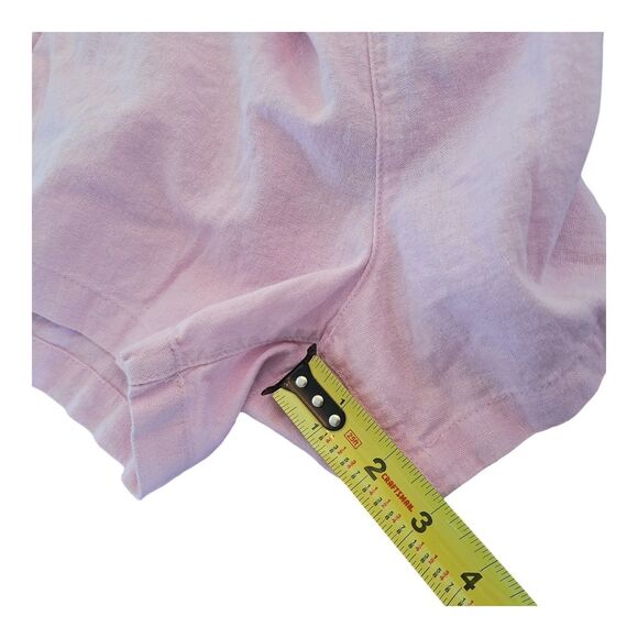 Gap Linen Shorts Winsome Orchid Pink Pull On Drawstring Pockets Relaxed size M - Picture 7 of 12